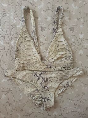 Boys + Arrows Snake Print Bikini Set